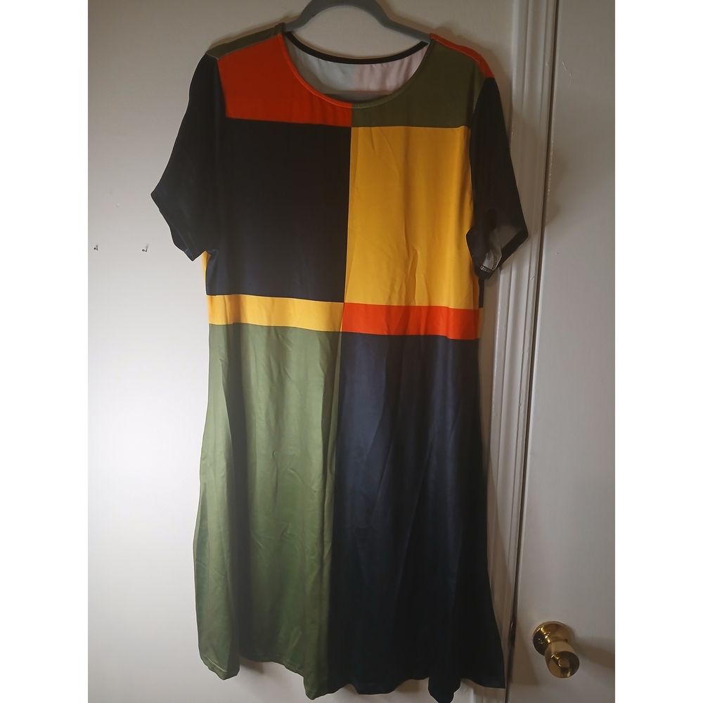 SHEIN Curve Colorblock Dress